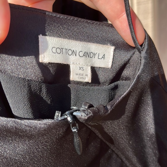 Open back black slip dress - Picture 5 of 7